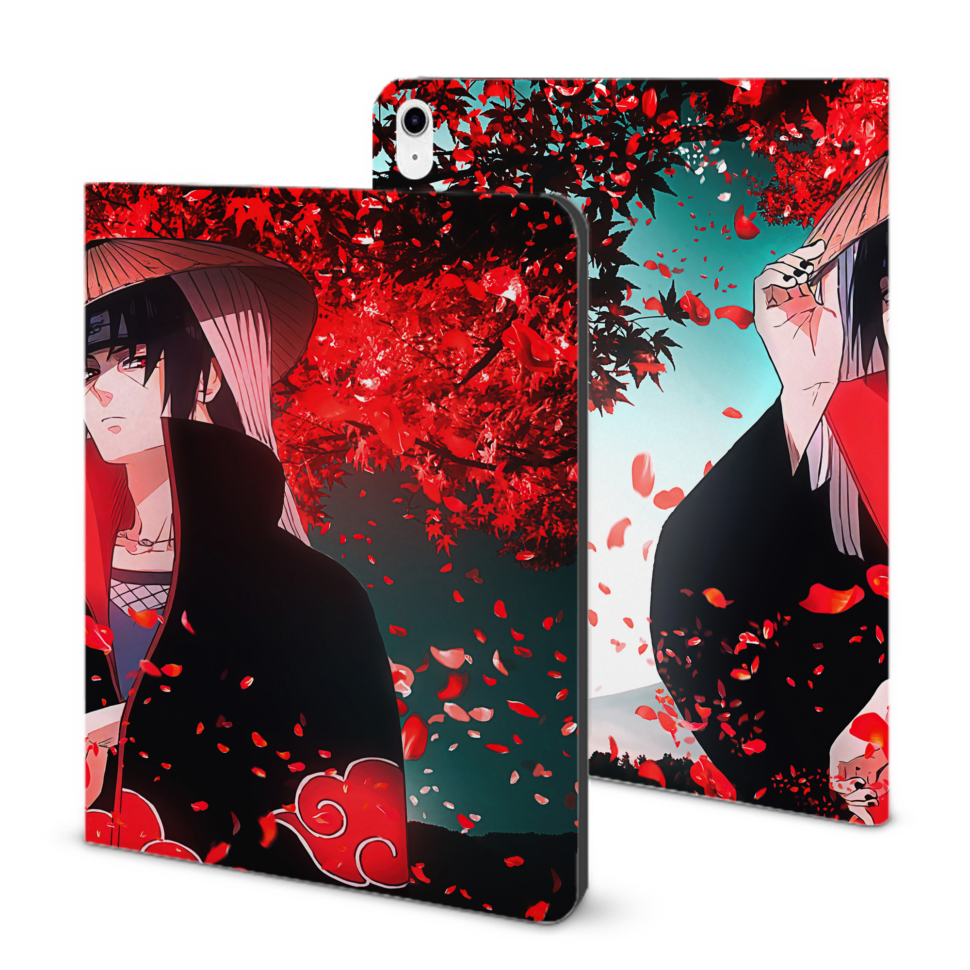 （画像用） NARUTO -ナルト- NARUTO -ナルト- 疾風伝 IPad ケース ブック型 PUレザー TPU 耐衝撃 軽量 薄型 ペン収納なし 全面保護 IPad 各モデル対応